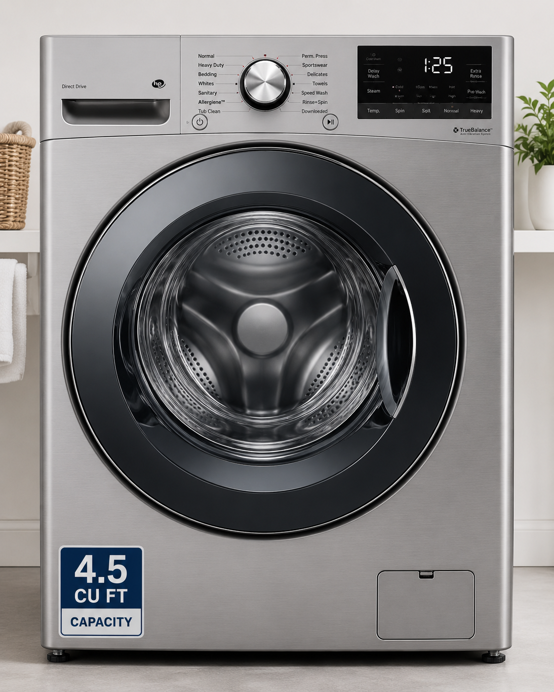 Front Load Washing Machine - 4.5 cu ft Capacity